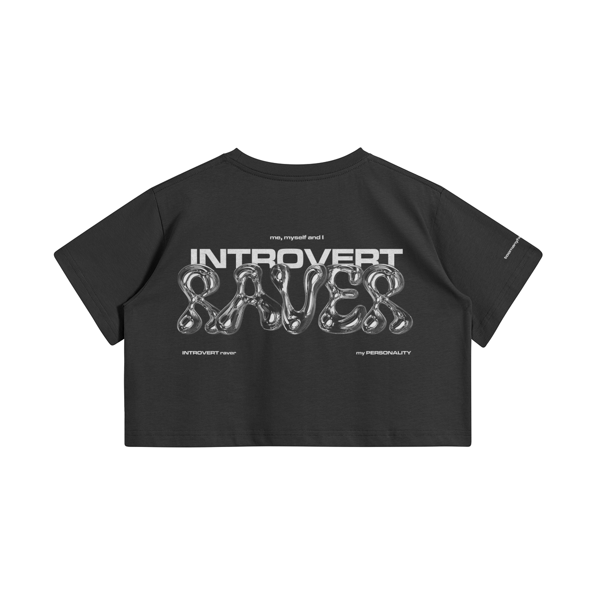 Introvert Raver 001 Crop Top