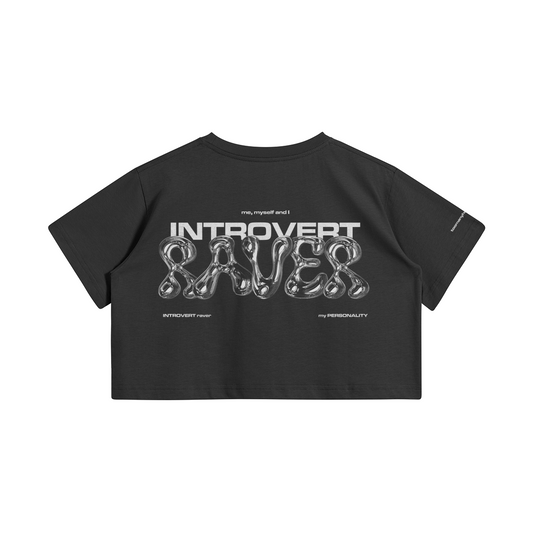 Introvert Raver 001 Crop Top