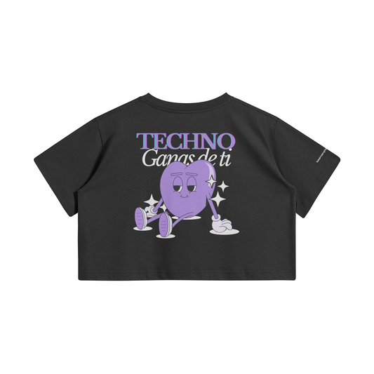Techno Ganas de Ti 001 Crop Top
