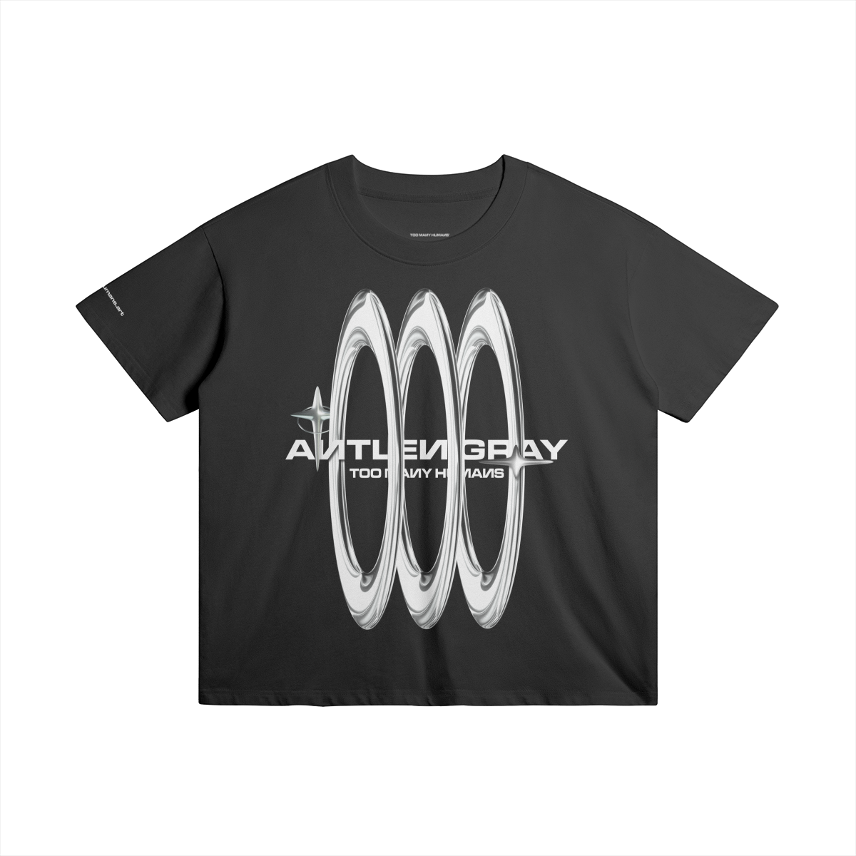 3 Circles Gray 001 Unisex Oversized