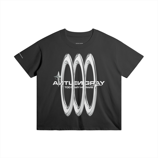 3 Circles Gray 001 Unisex Oversized