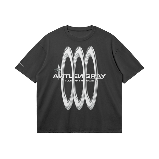 3 Circles Gray 001 Unisex Boxy