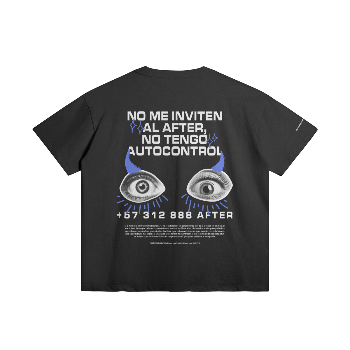 No me Inviten +57 Unisex Oversized
