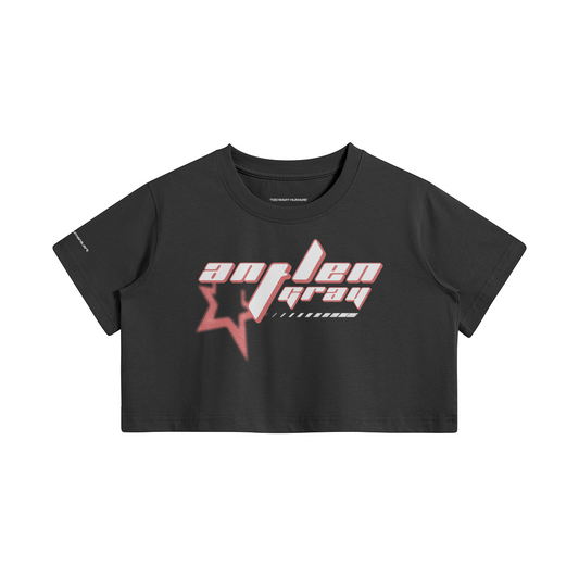 Antlen Gray y2k 001 Crop Top
