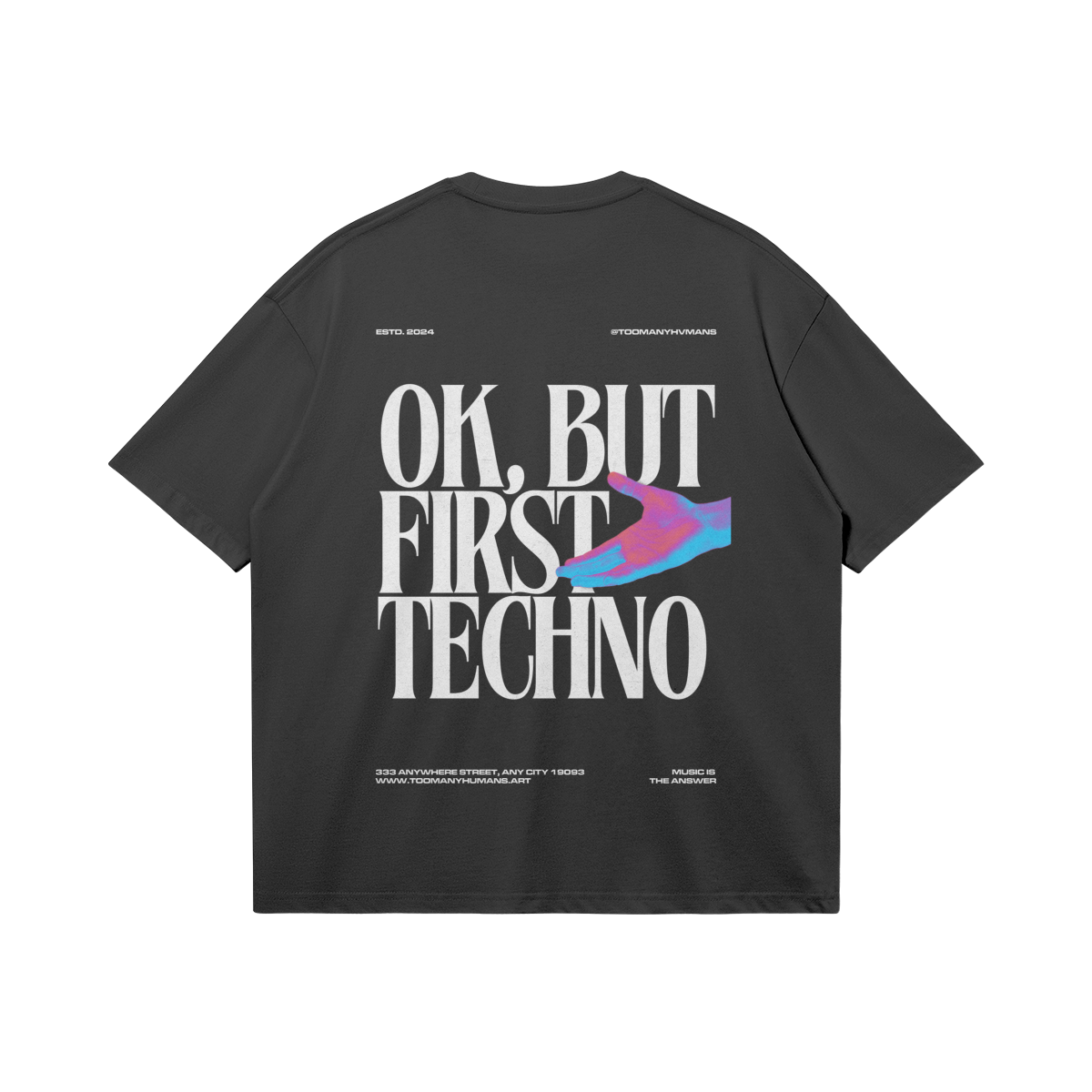 Ok But First 001Unisex Boxy