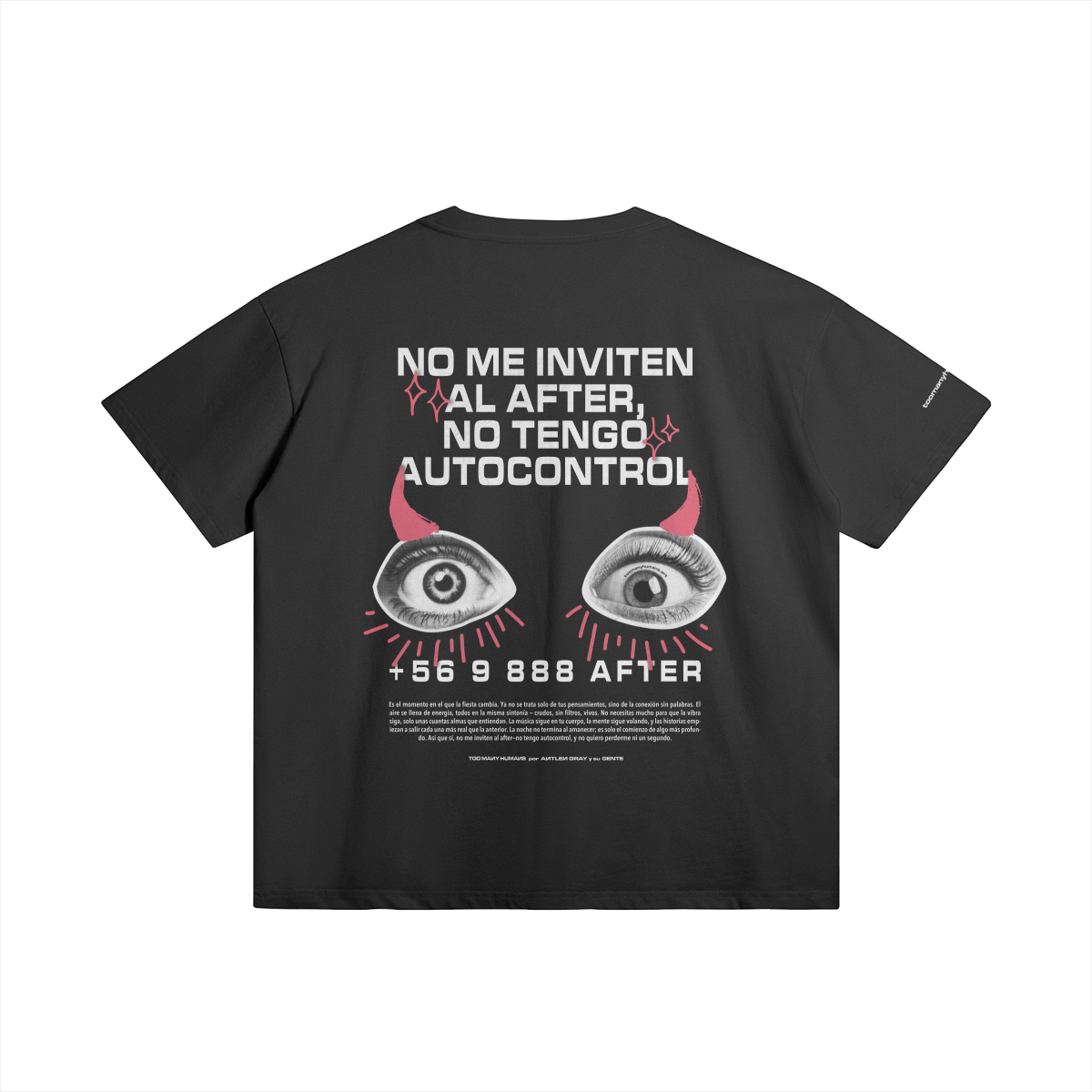 No me Inviten +56 Unisex Oversized